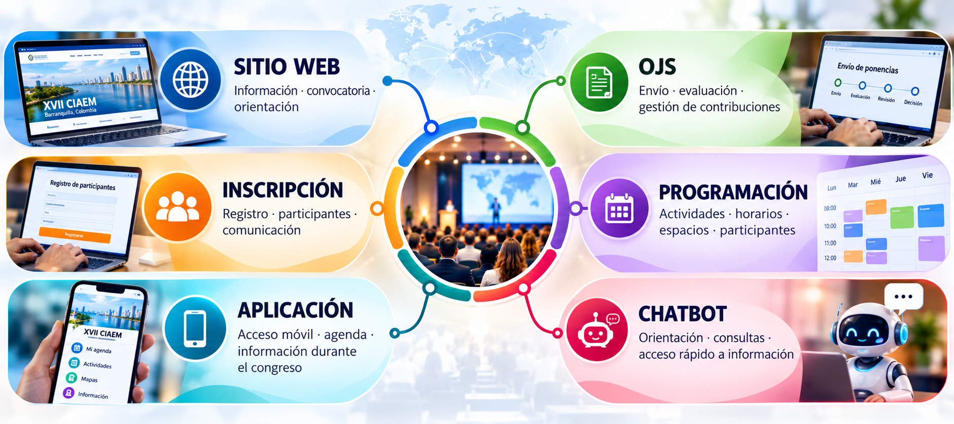 Infografía del congreso XVII CIAEM
