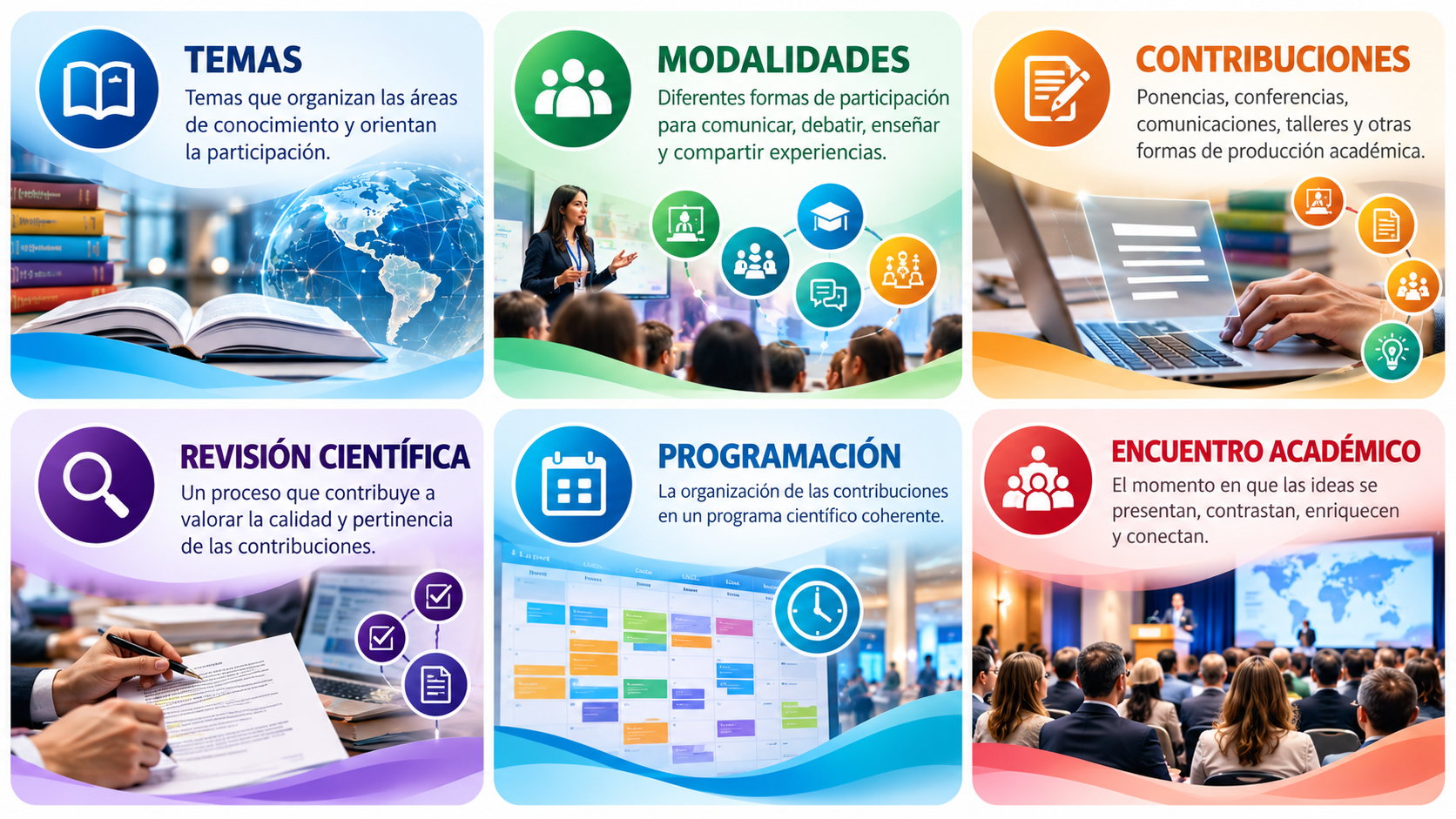 Infografía sobre el encuentro académico